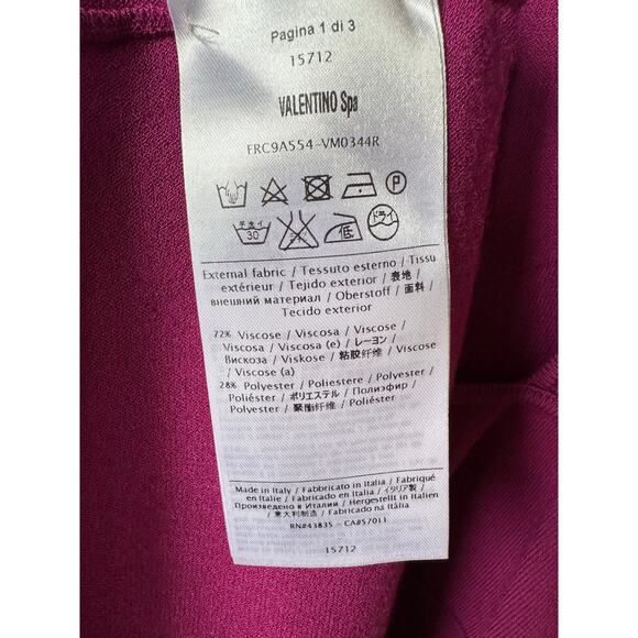 RED Valentino Fuchsia Knit Mini Sleeveless Dress Size XS Designer MadeinItaly - Picture 7 of 9